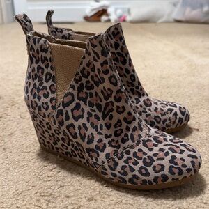 VGUC Toms wedge boots - sz. 7.5